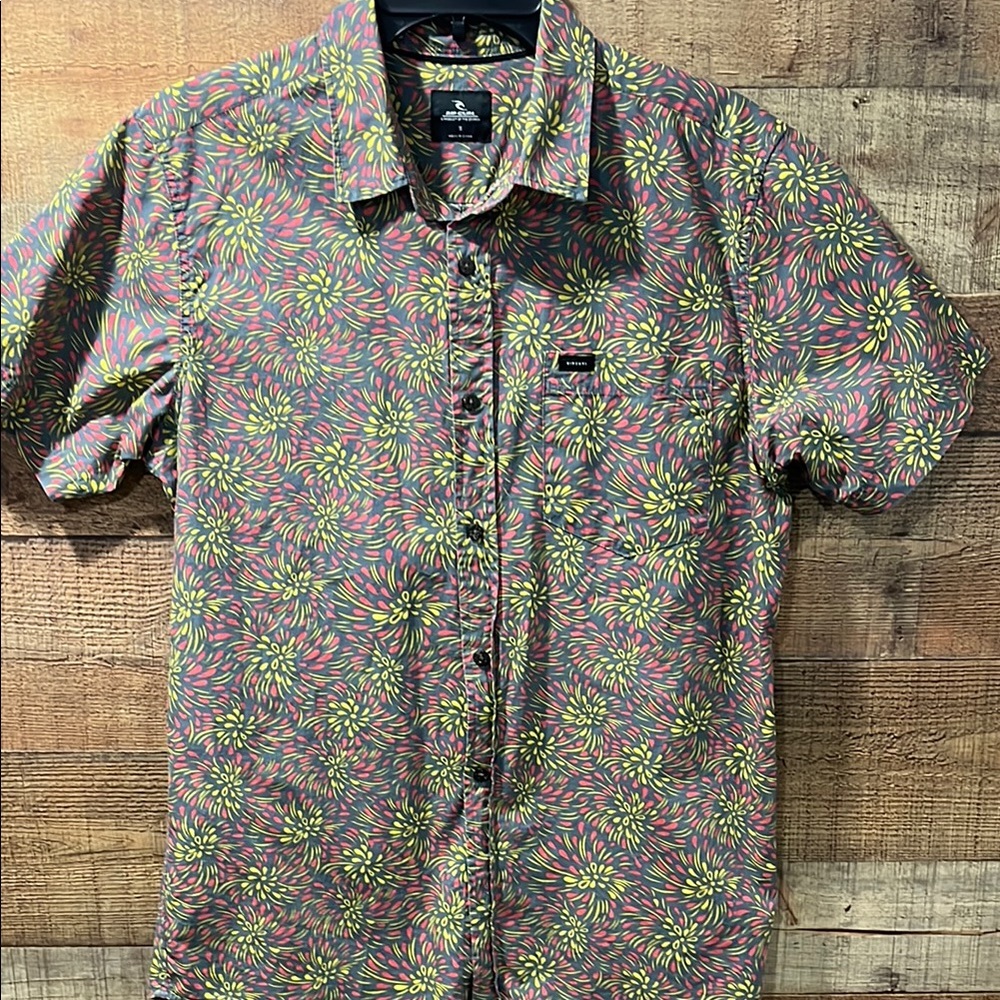 Rip Curl Men's Multicolor Floral Shirt size small